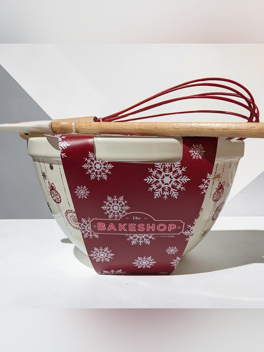 NEW The Bakeshop Christmas Mixing Bowl & Baking Set